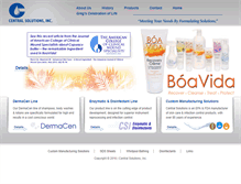 Tablet Screenshot of centralsolutions.com